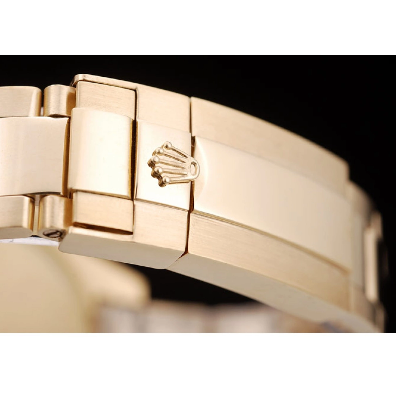 Rolex aaa copy Rolex 98232 Gold Bezel Master Dial Yacht Gold 0814